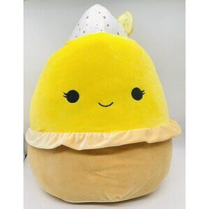 NWT Squishmallows Edwin The Lemon Meringue Pie 16" Plush Stuffed Animal